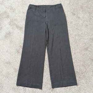 Women's "George" Dark Gray Dress Casual Flared Zip Pants; Size 6P